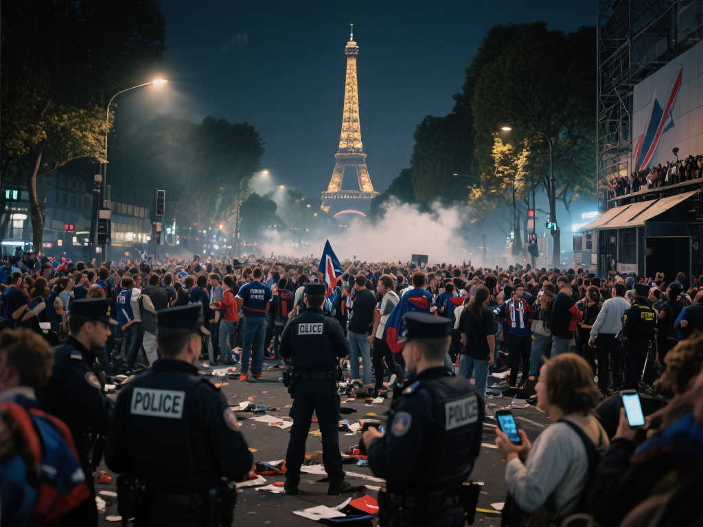 法媒：汽车冲撞香榭丽舍大道庆祝人群，巴黎球迷多人受伤1人重伤